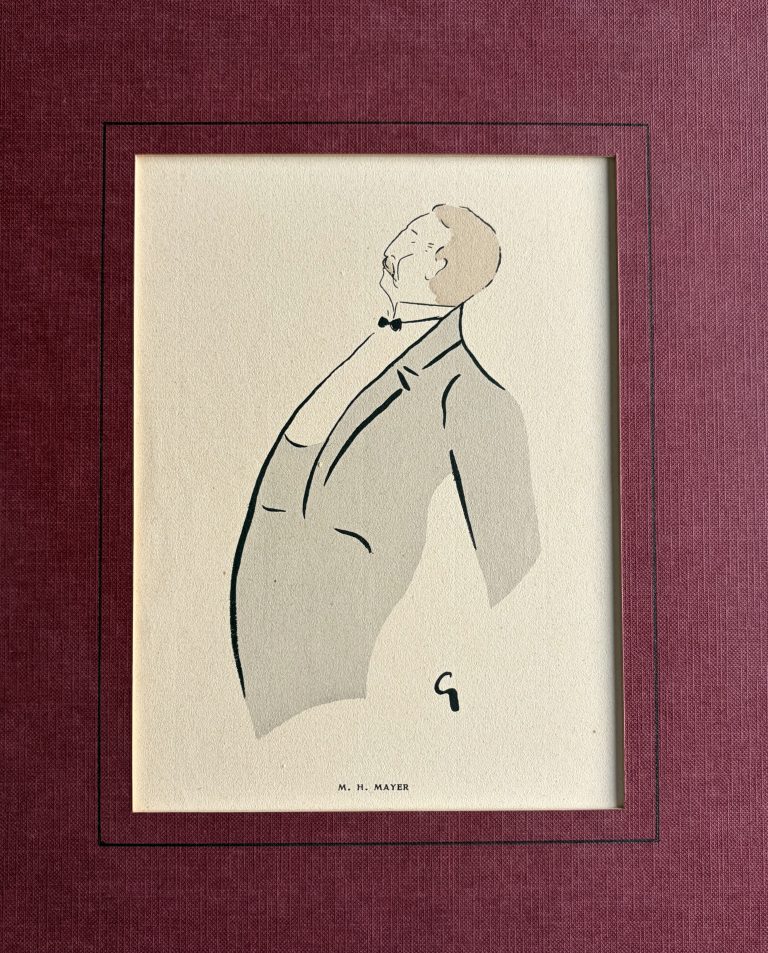 ” De la Comédie Française aux Boulevards”, caricature de H. Mayer, Charles Granval (1882-1943)
